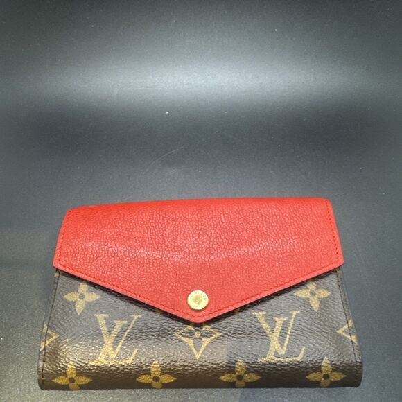 Louis Vuitton Monogram PORTOFEUIL PALACE COMPACT Cerise  Wallet M60140 Auth - Picture 2 of 4